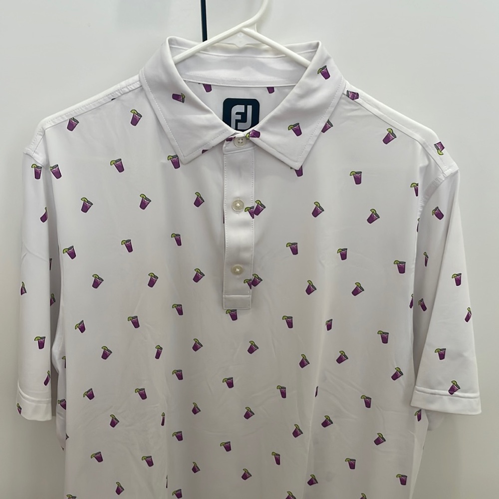 Footjoy light weight stretch material golf polo